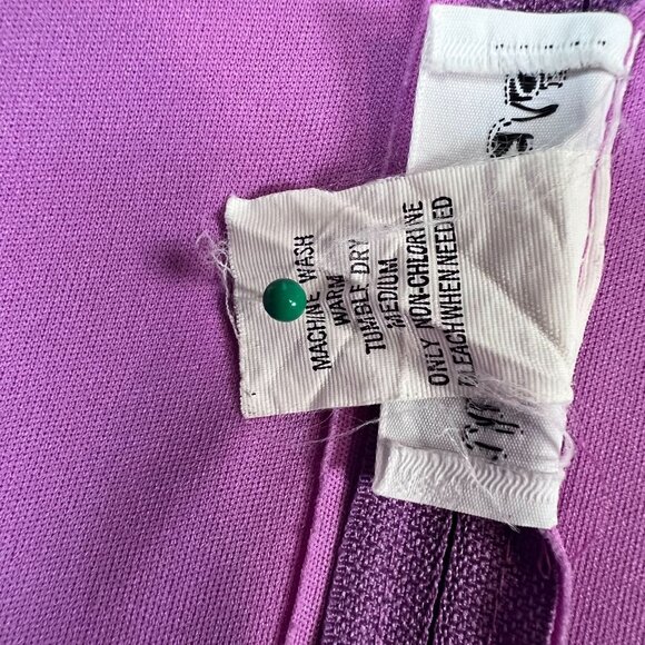 Lot of 2 Vicki Wayne's Shirt Wns Tank Top Sleeveless Size 12 Back Zip Purple Red - Picture 5 of 16